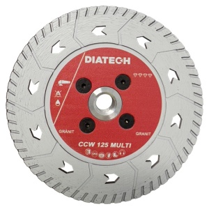 DISC PENTRU TAIERE SI SLEFUIRE GRANIT CU FLANSA CCW125 MULTI DIATECH