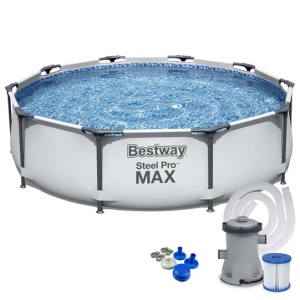 PISCINA CADRU METALIC BESTWAY 305X76CM 4700L CU POMPA FILTRARE