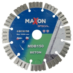 DISC DIAMANTAT MAXON SPECIAL PENTRU BETON MDB150