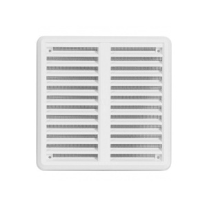 GRILA AERISIRE CU PLASA 200x200 ALB HACO