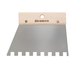 MISTRIE TIP SPATULA INOX PATRATA CU DINTI 200MM BENMAN