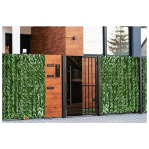 PANOU PARAVAN CU FRUNZE ARTIFICIALE PENTRU GARD SAU BALCON 100x300CM VERDE GO-L52F - Img 11