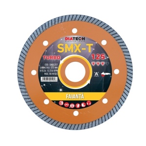 DISC DIAMANTAT PENTRU FAIANTA TURBO SMX-T 125 DIATECH