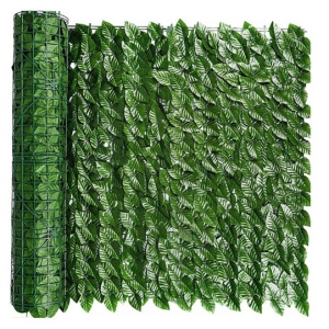PANOU PARAVAN CU FRUNZE ARTIFICIALE PENTRU GARD SAU BALCON 100x300CM VERDE GO-L52F
