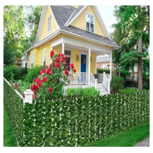 PANOU PARAVAN CU FRUNZE ARTIFICIALE PENTRU GARD SAU BALCON 100x300CM VERDE GO-L52F - Img 8