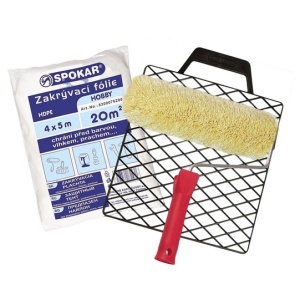 SET ROLA VERDE DIN POLIACRIL 240MM CU GRATAR DIN PVC SI FOLIE DE PROTECTIE