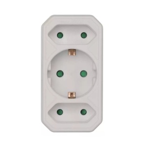 TRIPLU STECHER 1CP+2 FP ALB P00272 EMOS