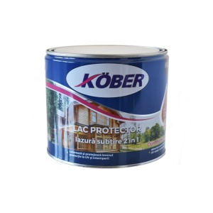 LAC PROTECTOR LAZURA SUBTIRE 2 IN 1 TEAK 2.5 l KOBER