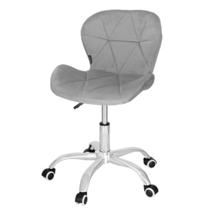 SCAUN DE BIROU ERGONOMIC TAPITAT CU CATIFEA 120KG GRI HF-0018