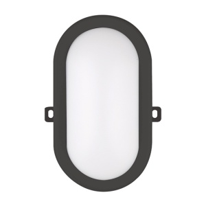 APLICA PERETE EXTERIOR CU LED OVAL MODEE NEGRU 12W 1160LM 4000K IP65