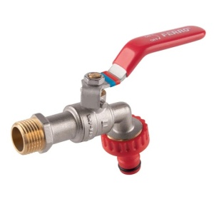 ROBINET DUBLU SERVICIU CU STUT PLASTIC 1/2 FERRO