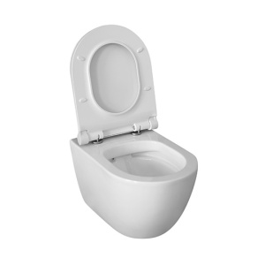 SET VAS WC SUSPENDAT SI CAPAC SOFT CLOSE MINERVA ALB RIMLESS 2210R FLUMINIA