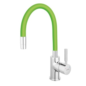 BATERIE BUCATARIE STATIVA CU PIPA FLEXIBILA ZUMBA BZA4G VERDE FERRO