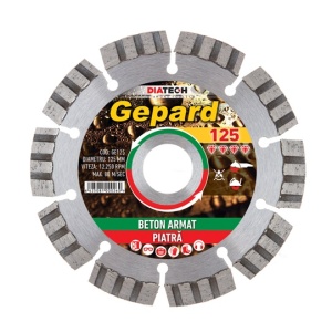 DISC DIAMANTAT BETON ARMAT GEPARD 125 DIATECH