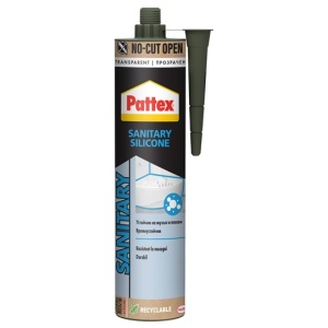 SILICON SANITAR PATTEX 280 ML TRANSPARENT AMBALAJ NO-CUT OPEN