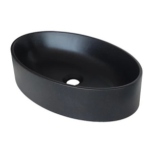 LAVOAR PE BLAT OVAL ARONDI NEGRU
