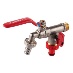 ROBINET DUBLU SERV 3/4 CU 2 IESIRI KCD2 FERRO