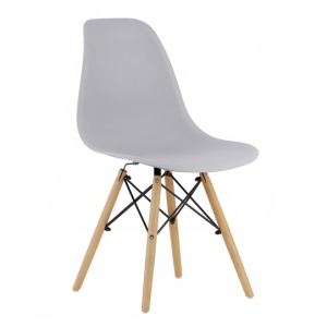 SCAUN DINING SCANDINAV PENTRU BUCATARIE 38x42x82CM GRI FAT-7820