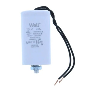 CONDENSATOR PORNIRE MOTOR 400V 75UF CU FIR WELL