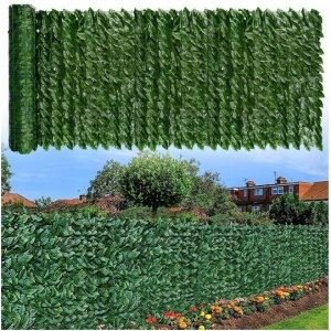 PANOU PARAVAN CU FRUNZE ARTIFICIALE PENTRU GARD SAU BALCON 100x300CM VERDE GO-L52F - Img 3