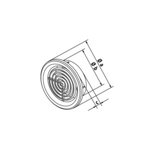 SET GRILA VENTILATIE ROTUNDA 4 BUC HACO - Img 2