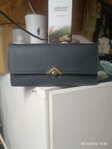 Portofel dama negru, imitatie de piele