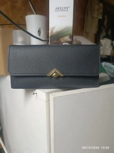 Portofel dama negru, imitatie de piele