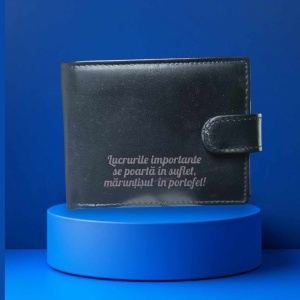 Portofel barbati Tita, 207 piele naturala negru, Lucrurile importante