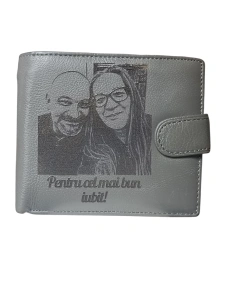 Portofel personalizat barbati Hassion, 241, piele naturala, cu text si poza, culoare gri - mod1 - Img 3