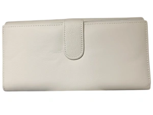 Portofel personalizat din piele naturala, culoare cream yellow, personalizat cu poza si text - Hassion a05 - Img 2