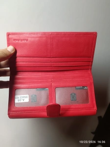 Portofel personalizat din piele naturala, culoare red-orange, personalizat cu poza si text - Hassion a05 (2) - Img 3