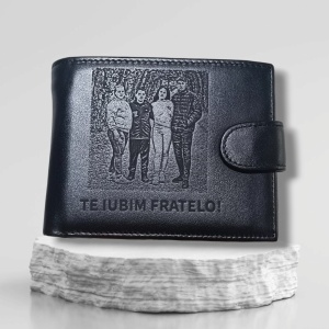 Portofel barbati TITA, 207, piele naturala, cu text si poza - mod1