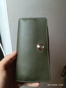 Portofel dama verde, imitatie de piele