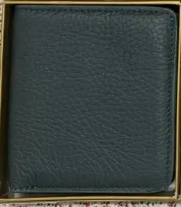 Portofel personalizat din piele naturala, model de dama. Negru