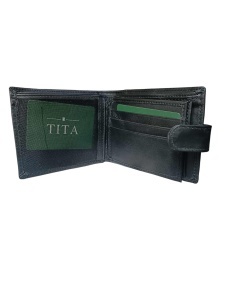 Portofel barbati TITA, 207, piele naturala, cu text Te iubesc - sunt - Img 3