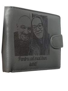 Portofel personalizat barbati Hassion, 241, piele naturala, cu text si poza, culoare gri - mod1 - Img 4