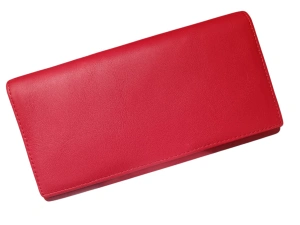 Portofel personalizat din piele naturala, culoare red-orange, personalizat cu poza si text - Hassion a05 (2)