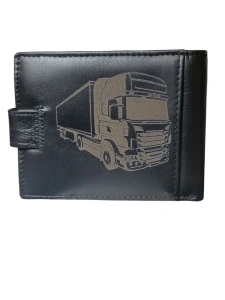 TITA - Portofel personalizat piele naturala negru, DOAR TIR - 207 (2)