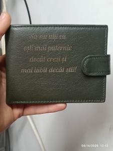 Portofel verde - SLIM - Sa nu uiti