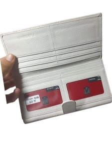 Portofel personalizat din piele naturala, culoare milky white, personalizat cu poza si text - Hassion a05 (2) - Img 5