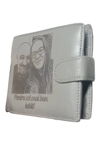 Portofel personalizat barbati Hassion, 241, piele naturala, cu text si poza, culoare gri - mod1 - Img 2
