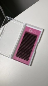 Extensii de gene PREMADE 3DW maro DID LASH (Ultra Black Brown) - Img 2