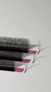 Extensii de gene PREMADE 5DU negre DID LASH (Ultra Black) - Img 4