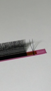 Extensii de gene PREMADE 2DU negre DID LASH (Ultra Black) - Img 2