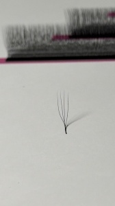 Extensii de gene PREMADE 4DU negre DID LASH (Ultra Black) - Img 2