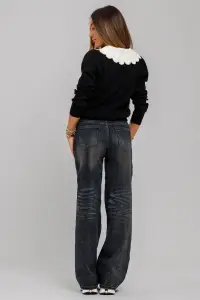 Blugi indigo wide leg - Img 5