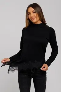 Pulover negru din viscoză