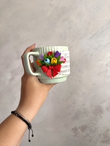 Cană „Doar o ❤️uriașă poate modela minți de pitici!” - Img 3