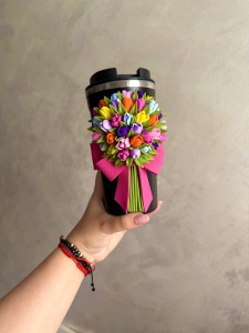 Termos flori colorate - 500 ml - Img 1