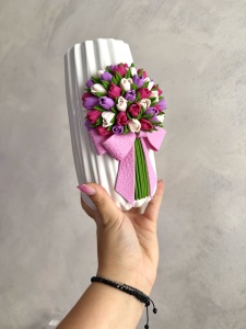 Vază „Grădină de Primăvară” - 19 cm - Img 2